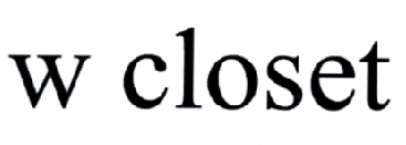 W CLOSET