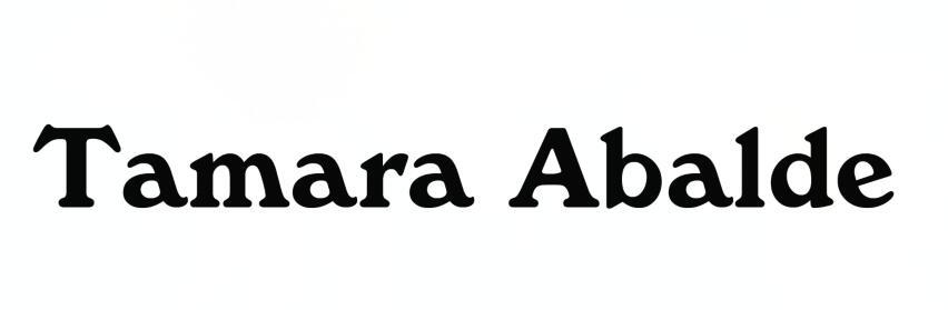 TAMMRA ABALDE
（英文人名）