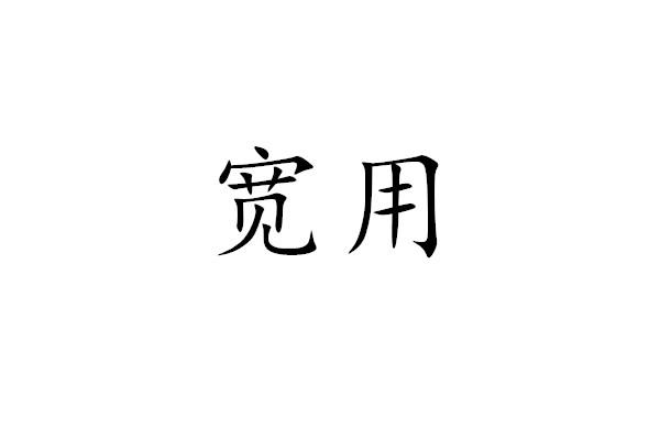 宽用