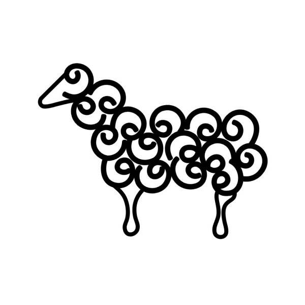 美泉羊图形