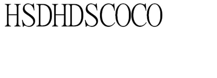 HSDHDSCOCO