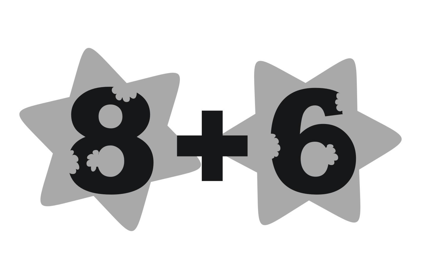 8+6