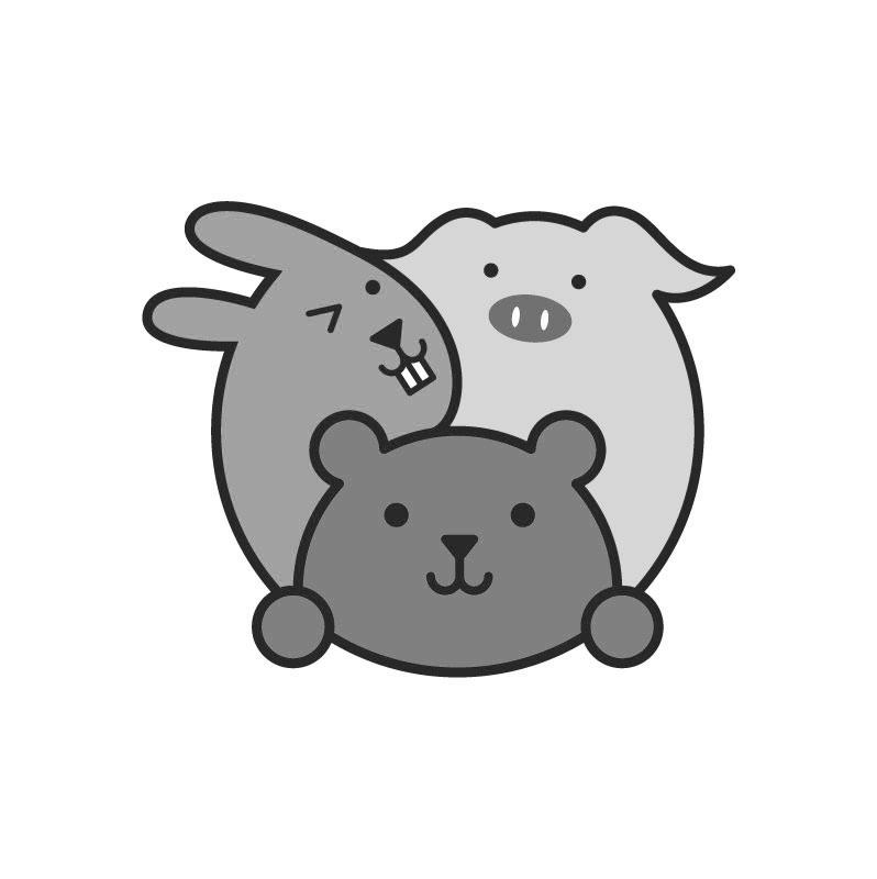 纯图形（三只动物）