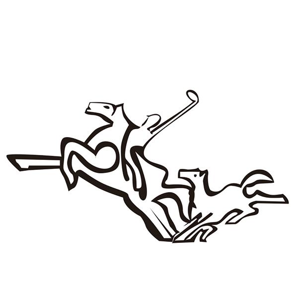 人骑马图形