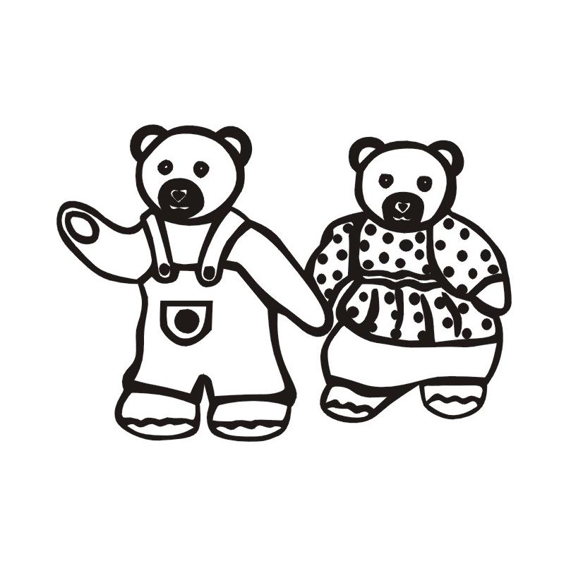 2只熊图形