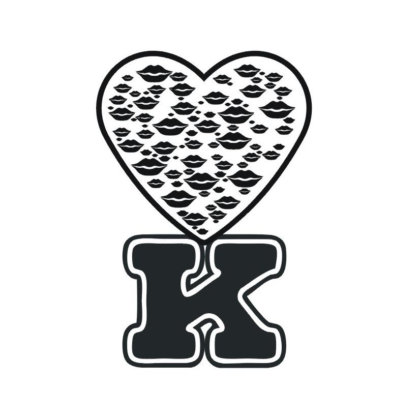 K爱心图形