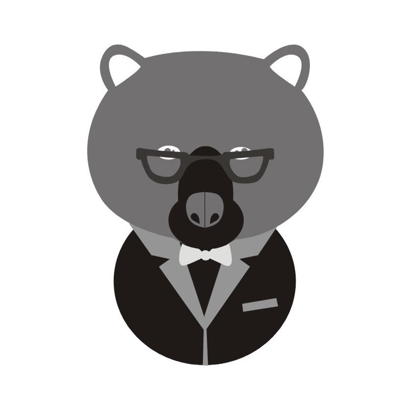 西装熊图形
