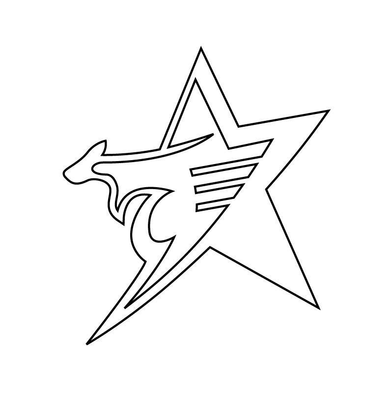  纯图形(袋鼠）