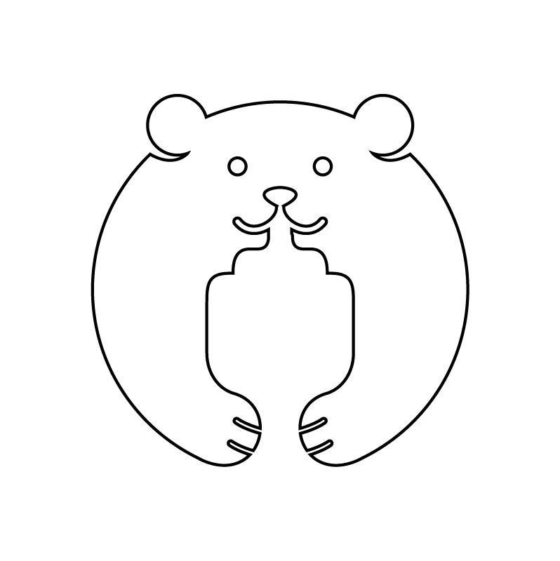  纯图形(熊拥抱）
