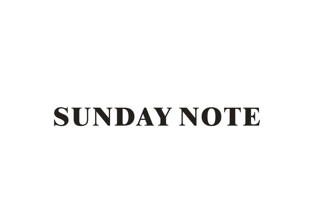 SUNDAY NOTE