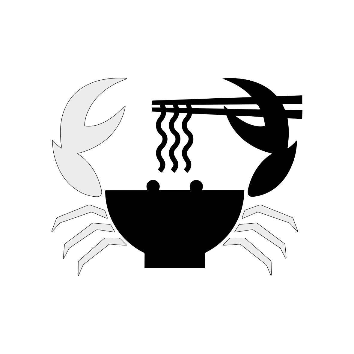 蟹皇拉面图