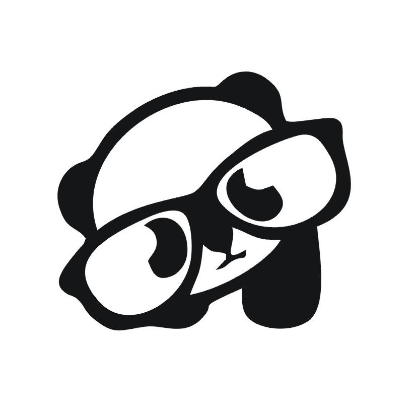 眼镜熊猫图形