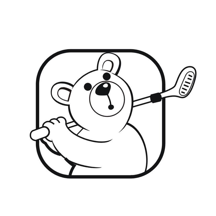 高尔夫小熊图形