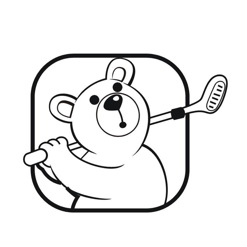 高尔夫熊图形