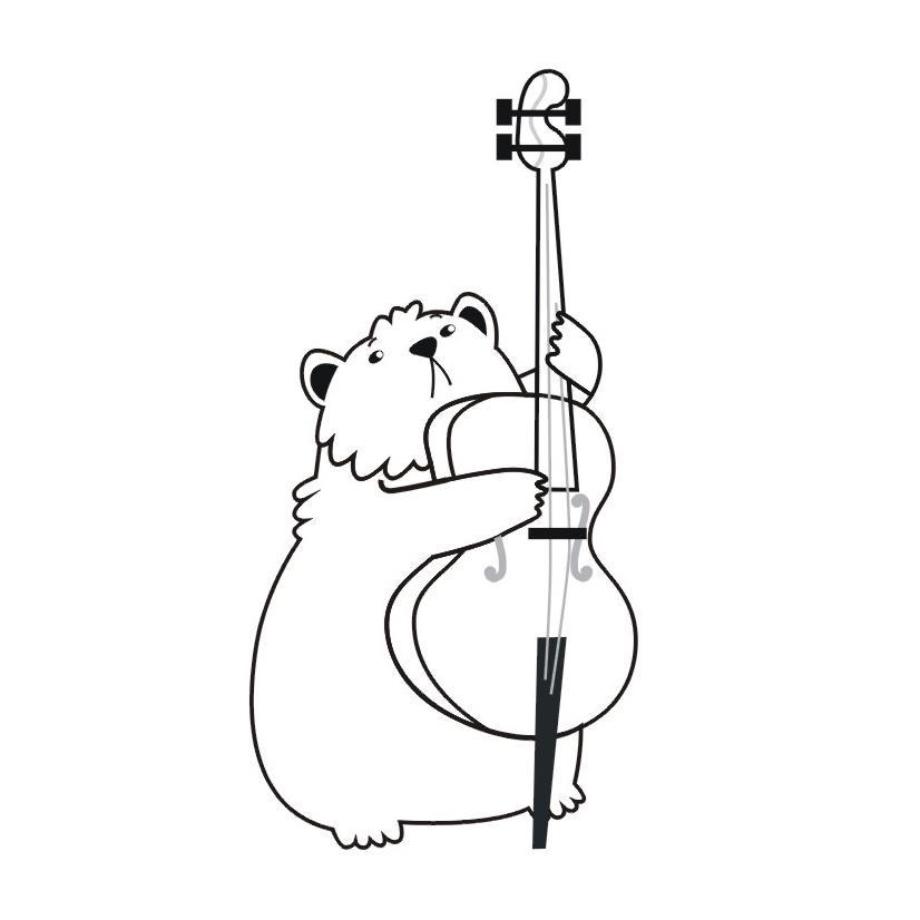提琴熊图形