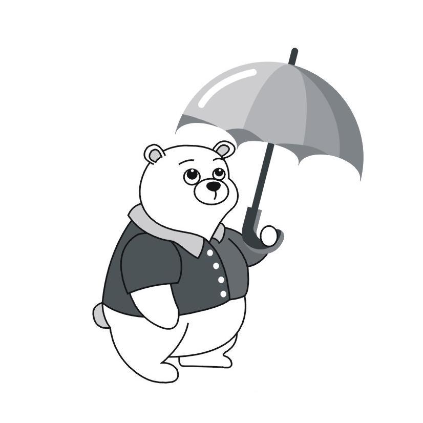 雨伞熊图形