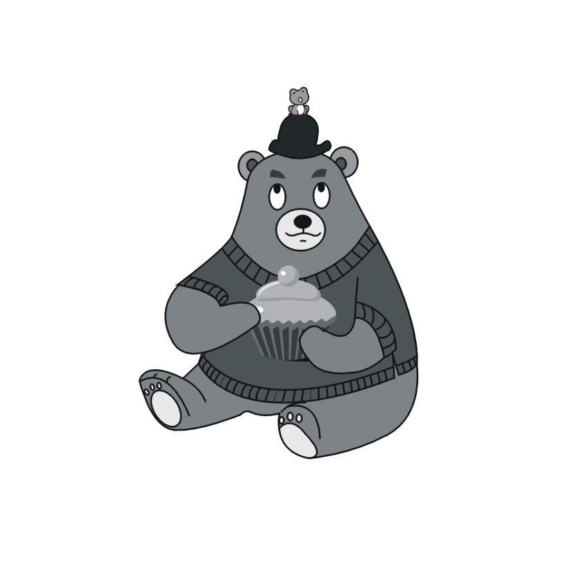 蛋糕熊图形