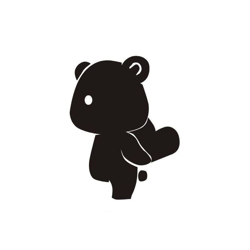 抱爱心的熊图形