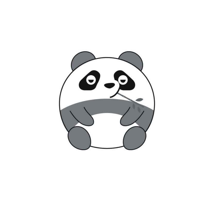 圆圆熊猫图形