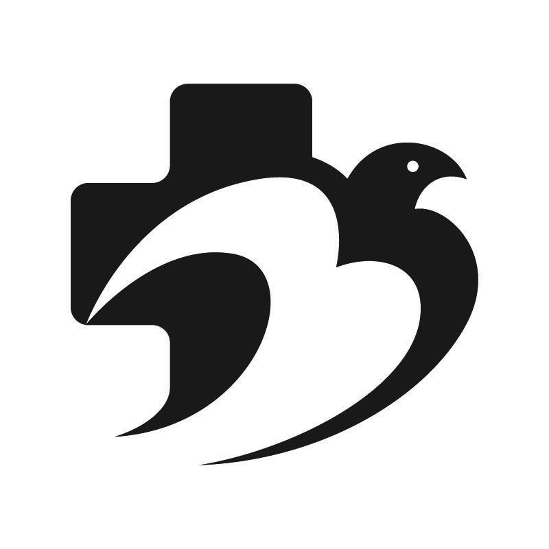 纯图形（红十字鸽子）