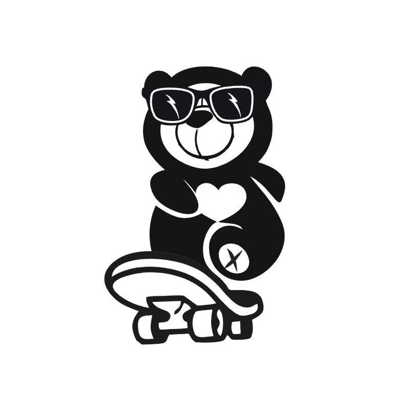 滑板熊图形