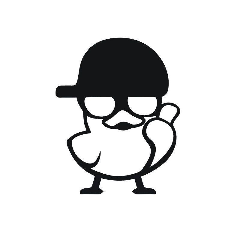 戴帽子小鸭图形