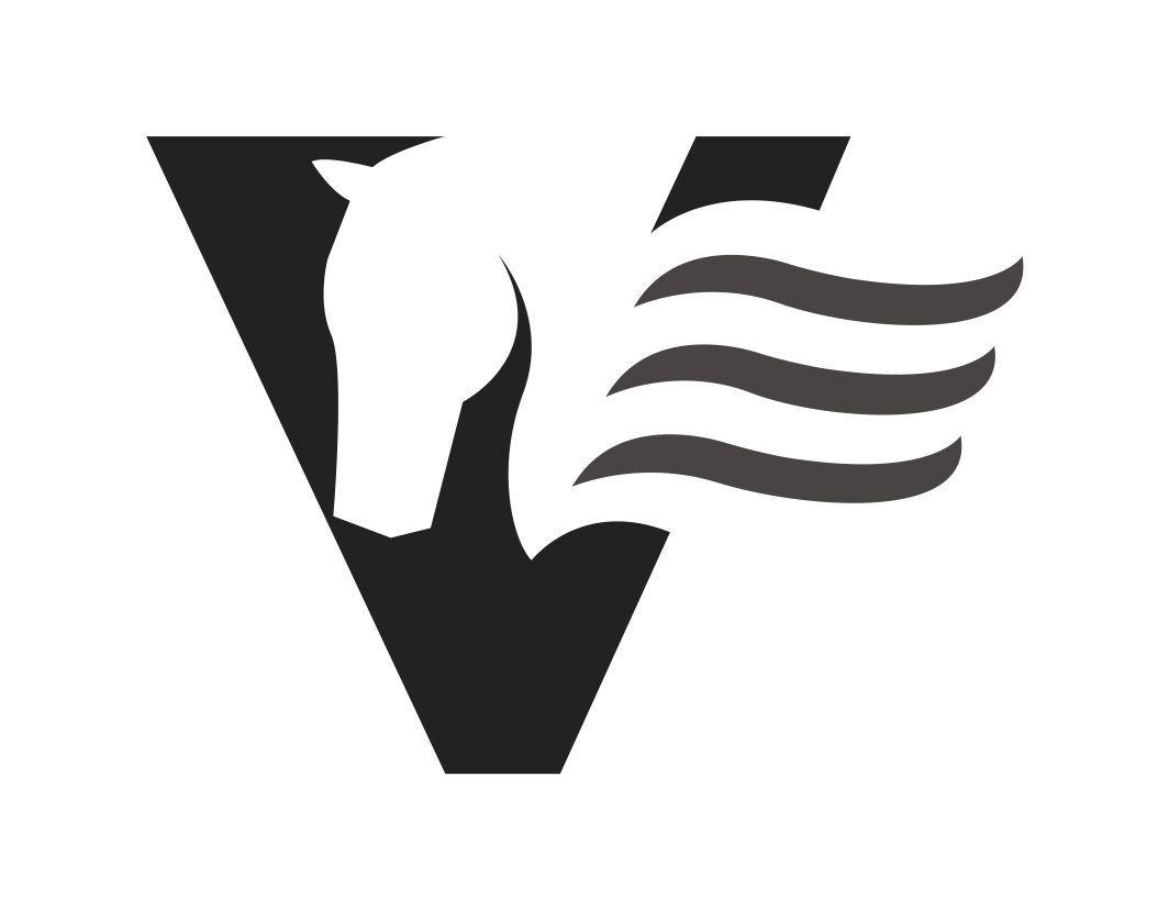 图形-字母V-马