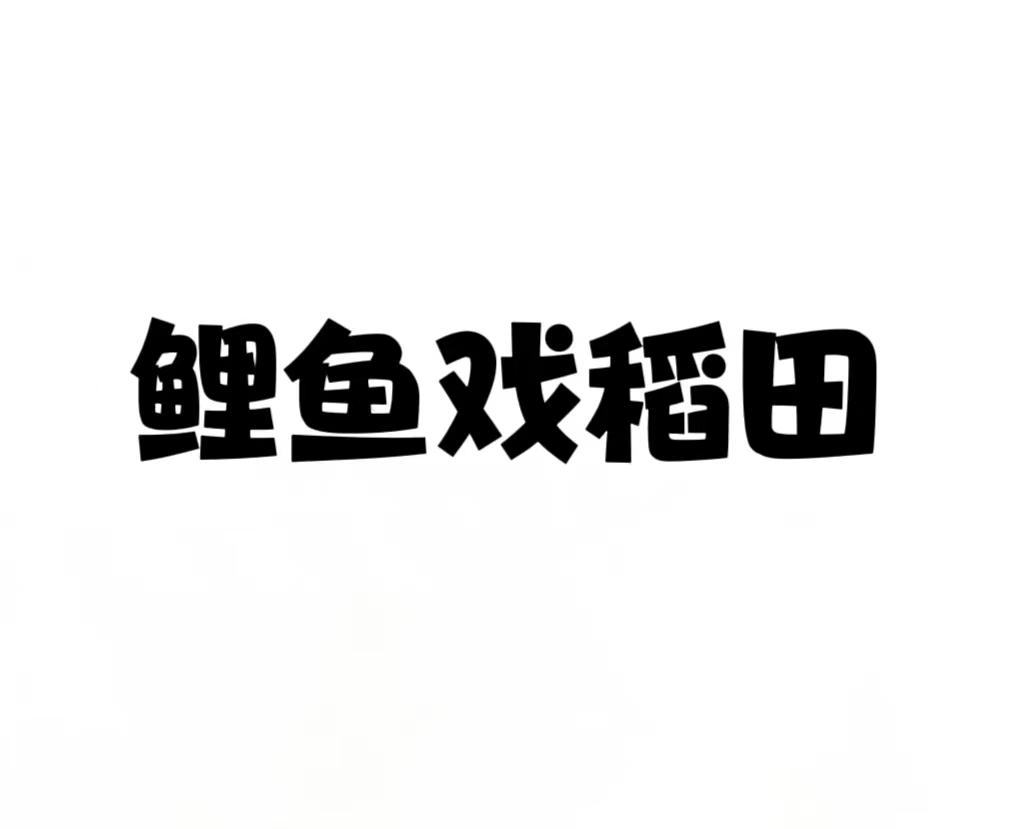 鲤鱼戏稻田
